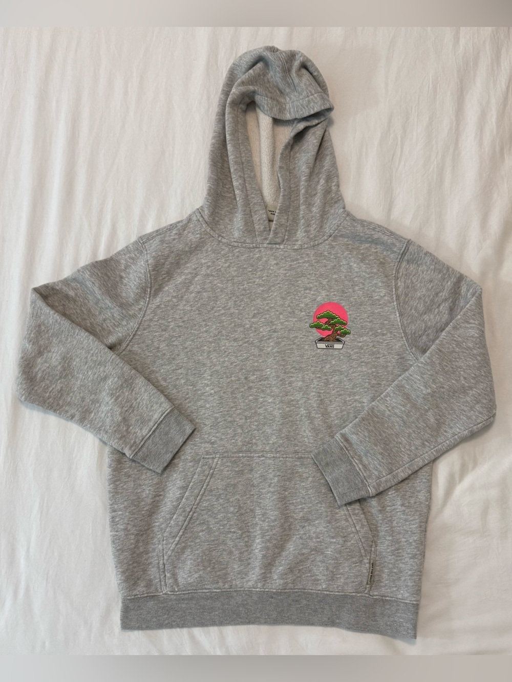 Vans Bonsai Tree Graphic Pullover Hoodie Gray Size L